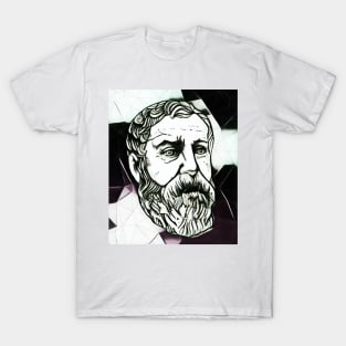 Hero of Alexandria Black and White Portrait | Hero of Alexandria Artwork 4 T-Shirt